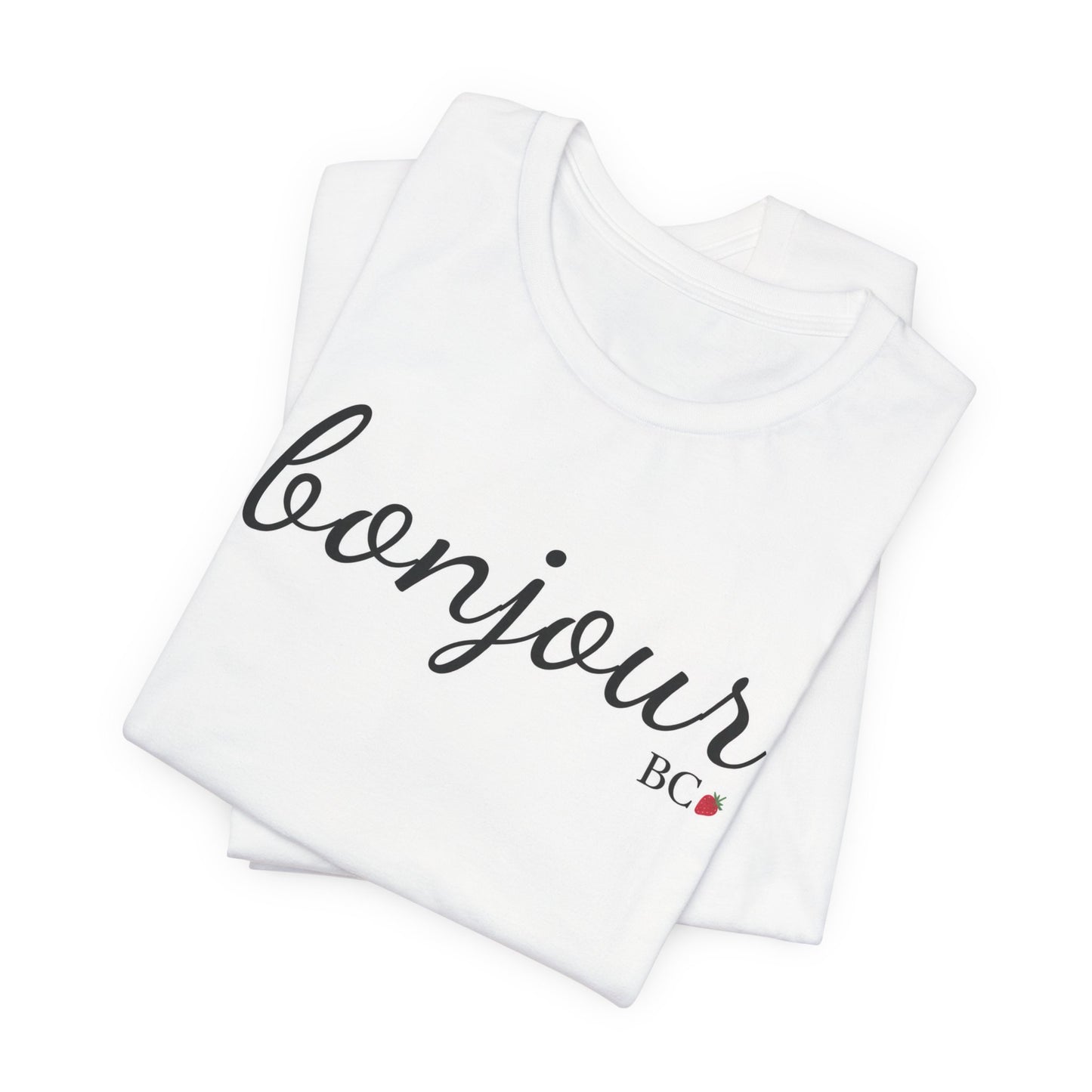 Bonjour Script Tee - Graphic Tee