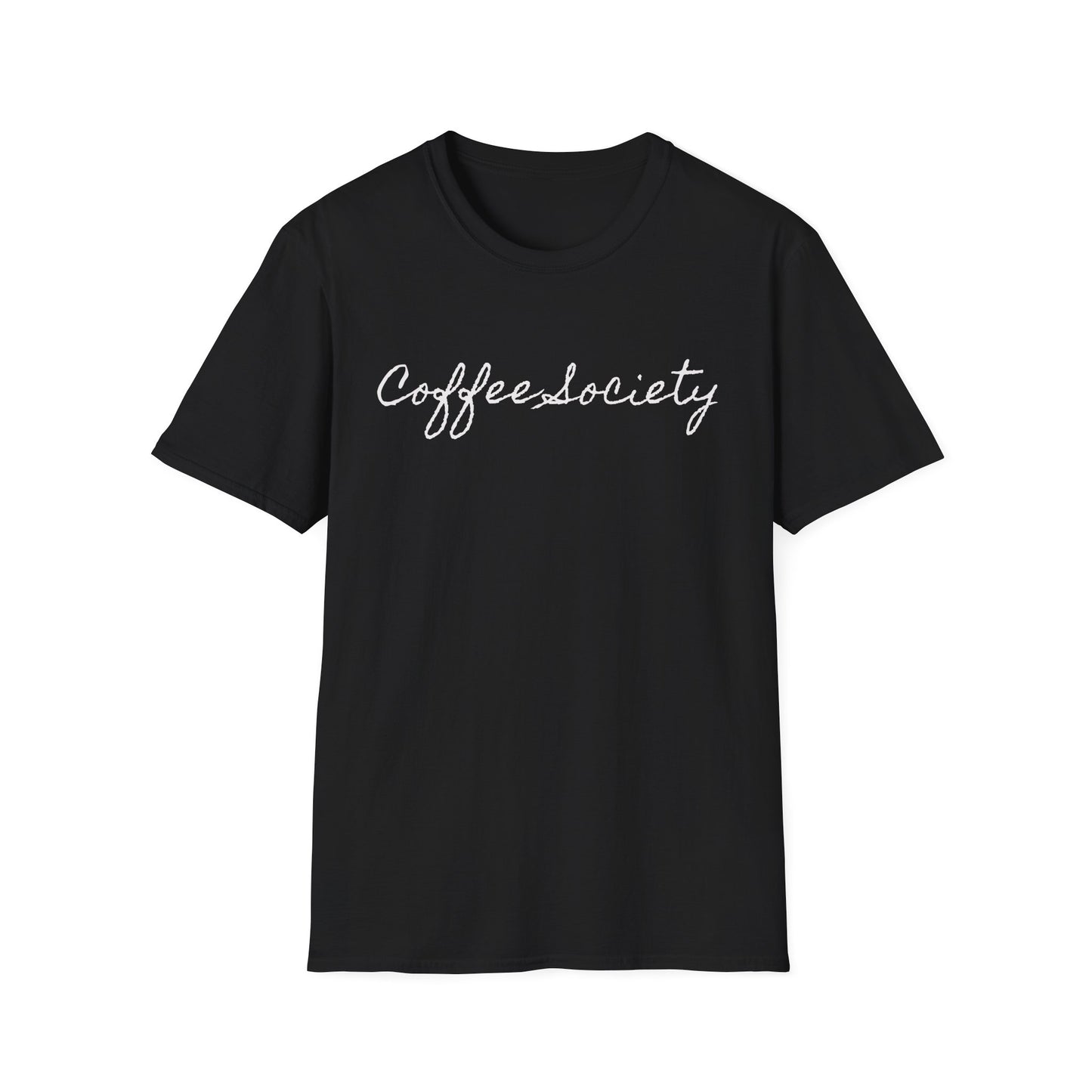 Coffee Society T‑Shirt – Script Logo Tee for Coffee Lovers & Café Lifestyle